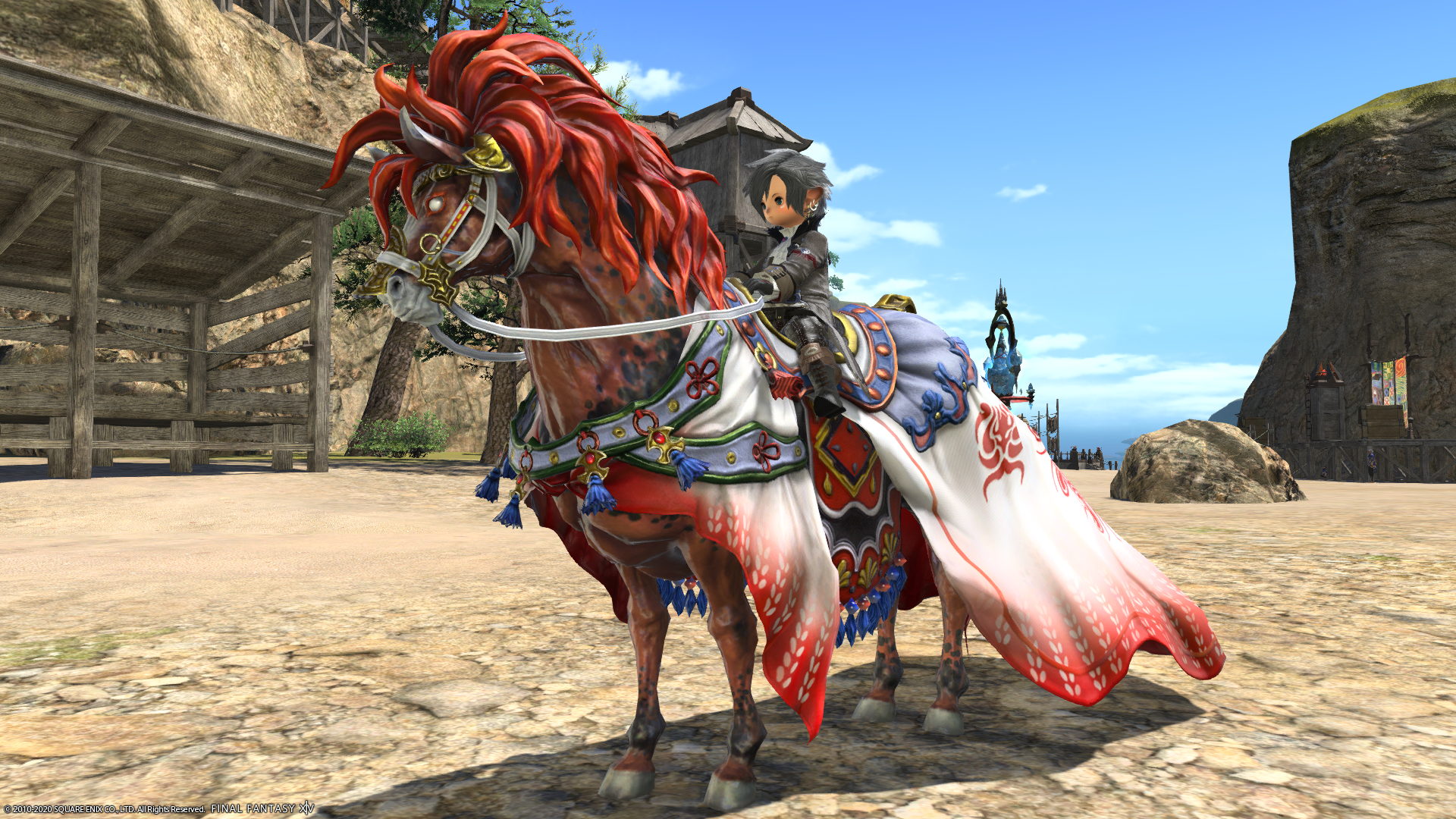 “Red Hare”, which has a red hair color and mounts quick...