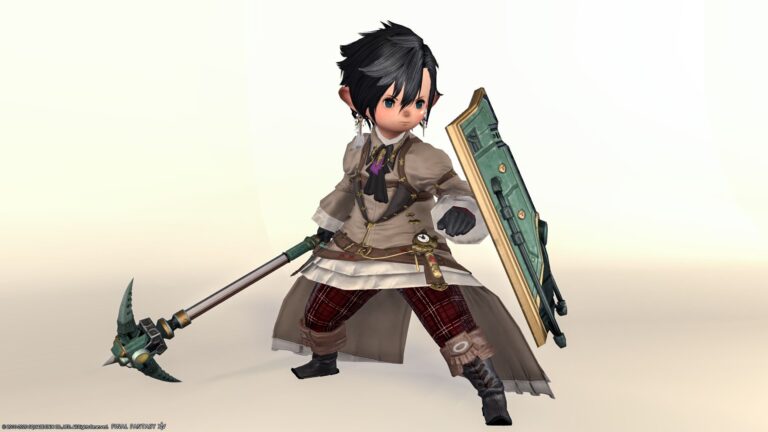 ピッケルナイト装備『ハイミスリル・ドワーヴンストック＆シールド』 ララフェル FF14ブログ Norirow Note 37