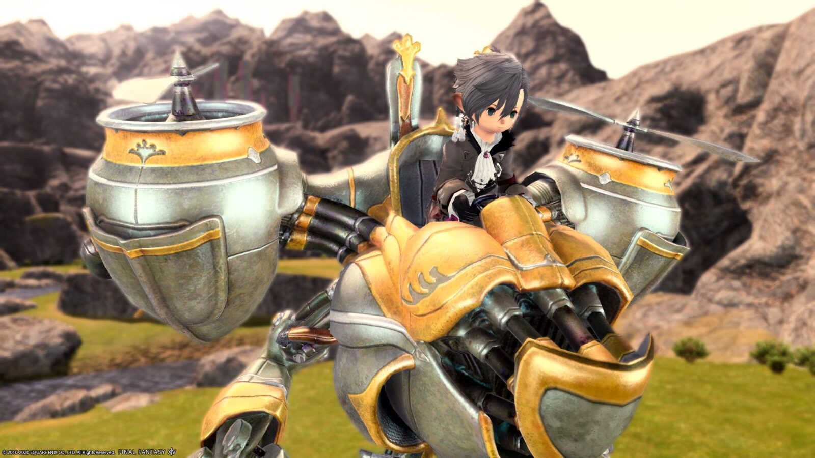 Actually, a really cool propeller mecha mount “Magitek Sky Armor ...