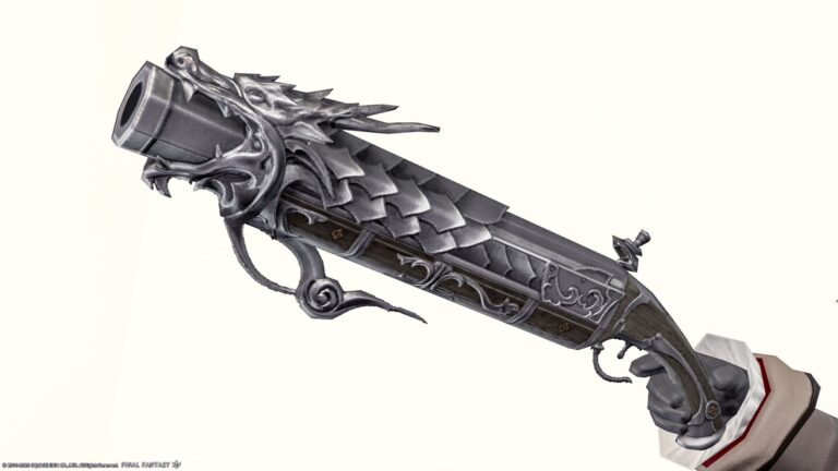 東洋デザインな機工士の携帯式大砲『昇龍銃』 ララフェル FF14ブログ Norirow Note 24