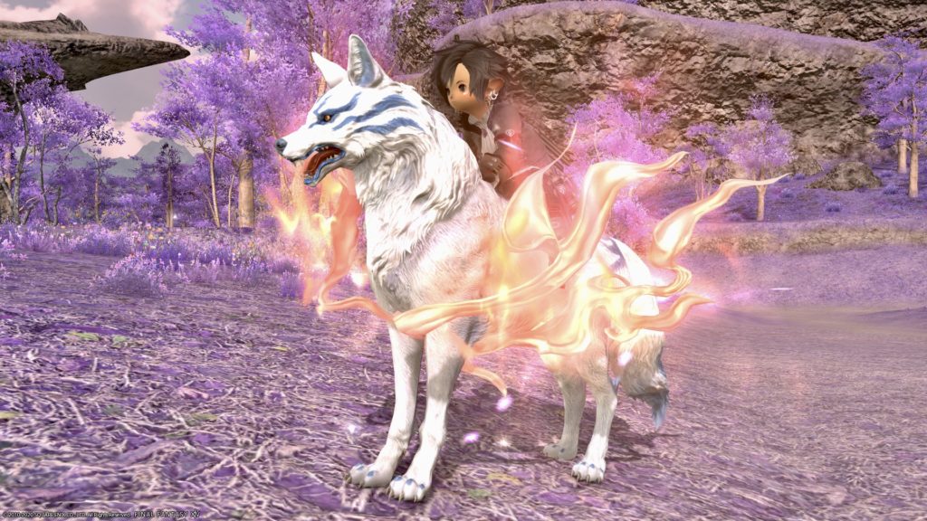 ピンクの炎の犬神様 極ラクシュミ討滅戦マウント 美のカムイ Ff14ブログ Norirow Note エオルゼア戦記