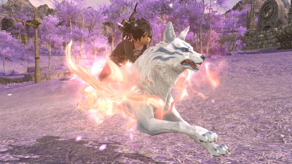 ピンクの炎の犬神様 極ラクシュミ討滅戦マウント 美のカムイ Ff14 Blog Norirow Note