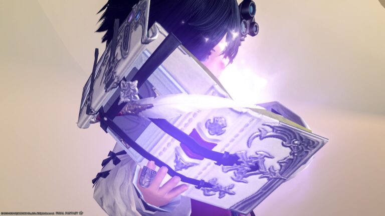 学者ゾディアックウェポン第二段階・光る白い魔道書『マダレムジエン・ゼニス』 ララフェル FF14ブログ Norirow Note 41