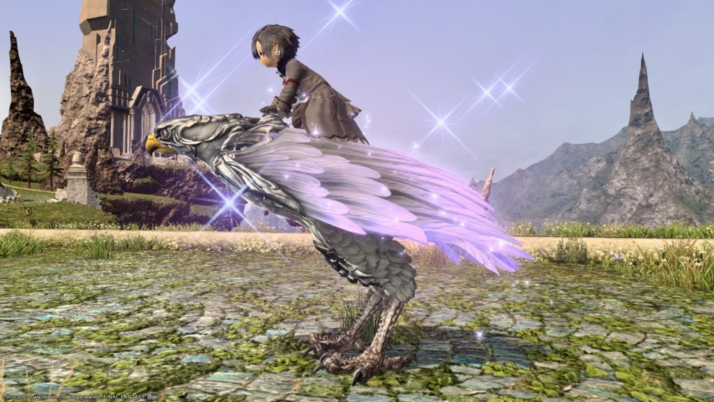 紫に輝く鳥マウント蒼天幻想ナイツ オブ ラウンド討滅戦 ラナー オブ ラウンド Ff14 Blog Norirow Note