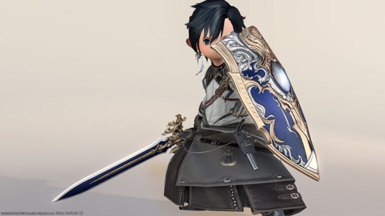 ナイトのレジスタンス・ウェポン（RW）第一形態・鏡面盾剣『オナーバウンド＆テナシティ』 ララフェル FF14ブログ Norirow Note 76