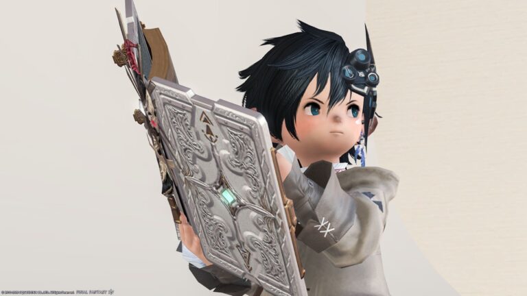 学者エウレカウェポン（EW）形態⑤・巨大な石板本『ジェバト』 ララフェル FF14ブログ Norirow Note 39