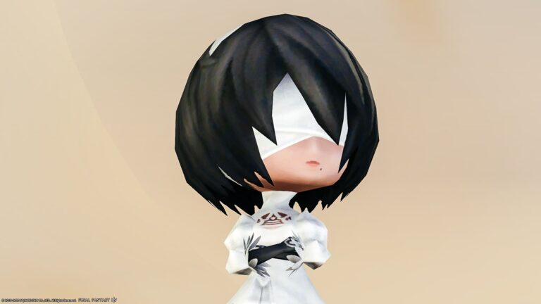 人形タチノ軍事基地・ミニオン『オートマトン 2P』NieR:Automataコラボ ララフェル FF14ブログ Norirow Note 67