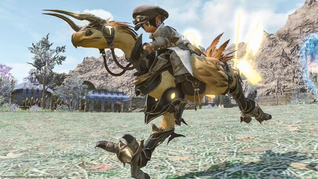 Warrior of Light Extreme, Chocobo Armor with Glowing Weapons “True