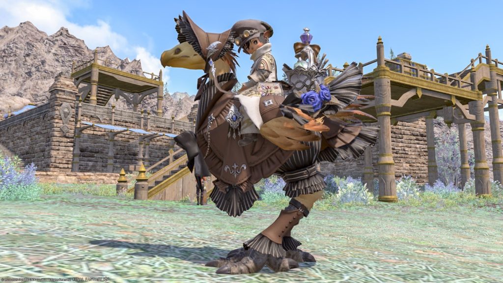 Classic and cute chocobo armor Mandervillian Barding Norirow. 