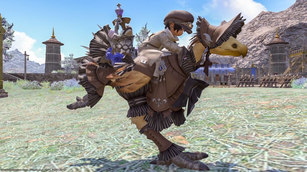 Classic and cute chocobo armor Mandervillian Barding Norirow. 