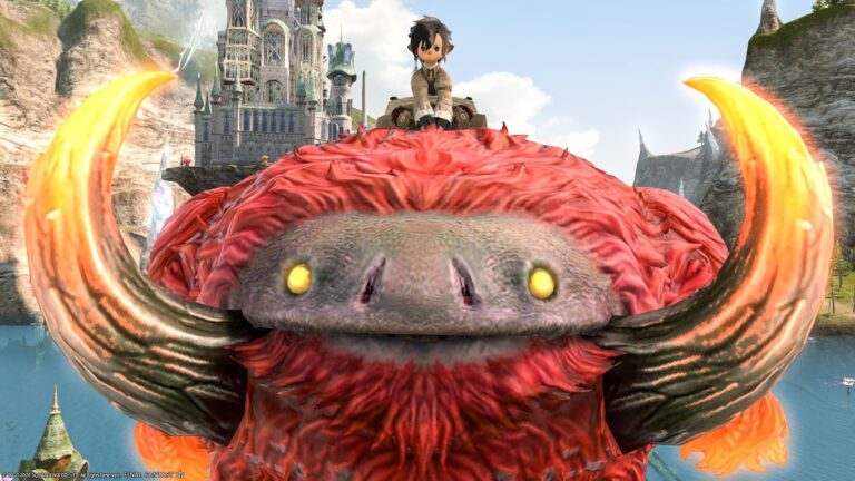 旅道具を備えた恐竜マウント・禁断の地エウレカ アネモス編『ティラノサウルス』 ララフェル FF14ブログ Norirow Note 27