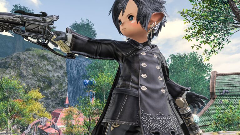 [Glamour] The Puppets' Bunker, healer body equipment "YoRHa Type-53 Halfrobe of Healing" Lalafell FF14 Blog Norirow Note 27