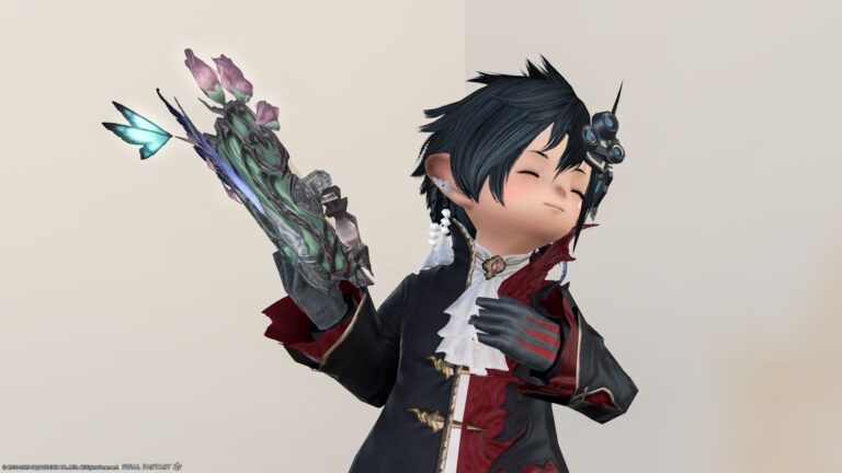 【ミラプリ】白と黒のちょっとミステリックな魔法科学者『ミーン・ヒーラーコート』 ララフェル FF14ブログ Norirow Note 41