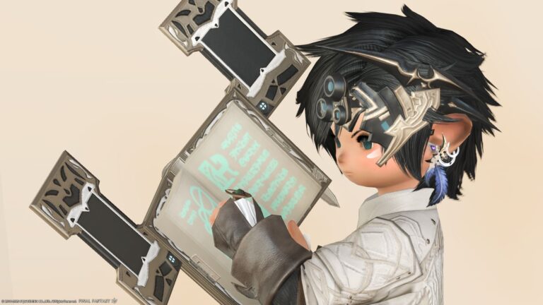 タブレットが飛び出すメカギミック学者魔道書『ガーロンド・マジテックコーデックスRE』 ララフェル FF14ブログ Norirow Note 43