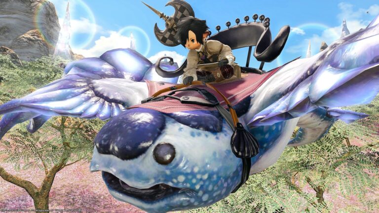 旅道具を備えた恐竜マウント・禁断の地エウレカ アネモス編『ティラノサウルス』 ララフェル FF14ブログ Norirow Note 26