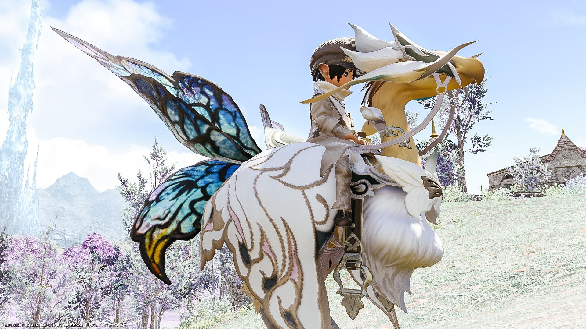 Chocobo armor “Titania Barding” with beautiful and cute big butterfly ...