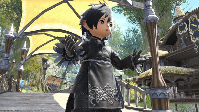 [Glamour] The Puppets' Bunker, healer body equipment "YoRHa Type-53 Halfrobe of Healing" Lalafell FF14 Blog Norirow Note 25