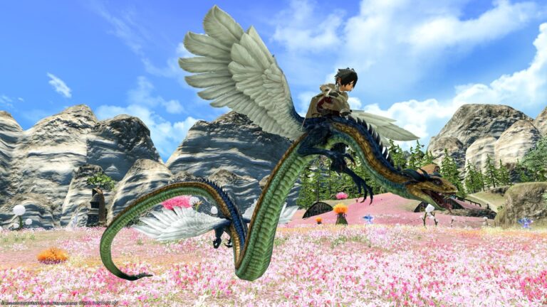 羽の生えた蛇？竜？次元の狭間オメガ零式：デルタ編4層マウント『アルテ・ロイテ』 ララフェル FF14ブログ Norirow Note 77