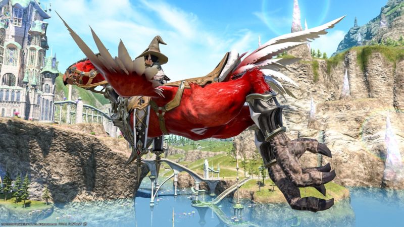 A Two Seater Mount That You Can Get From Recruit A Friend Campaign Amber Draught Chocobo That Is Big Even If Lalafell Rides Ff14 Blog Norirow Note