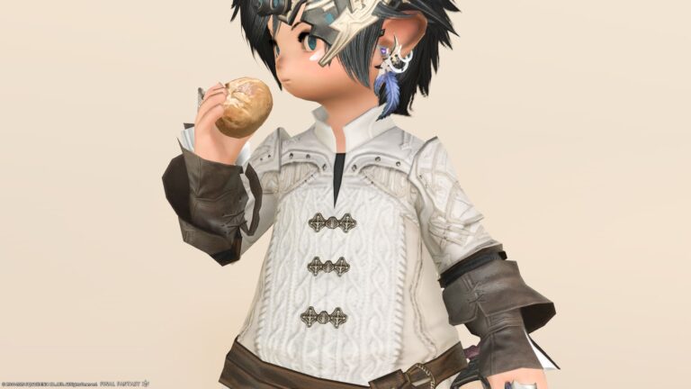 【ミラプリ】ヒーラーのオシャレな普段着『クリスタリウム・ヒーラーローブ』 ララフェル FF14ブログ Norirow Note 58