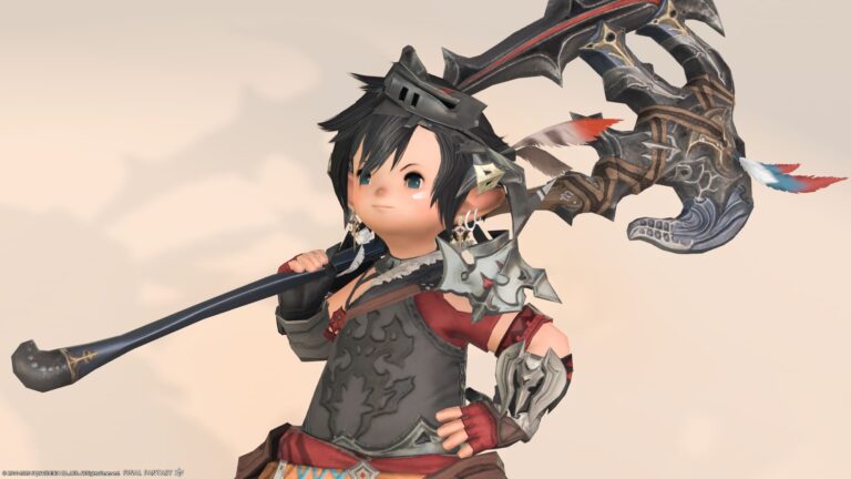 ちょっとワイルドな死神風・戦士AF3装備『ブルータル』シリーズ（ララフェル男子Ver.） ララフェル FF14ブログ Norirow Note 29