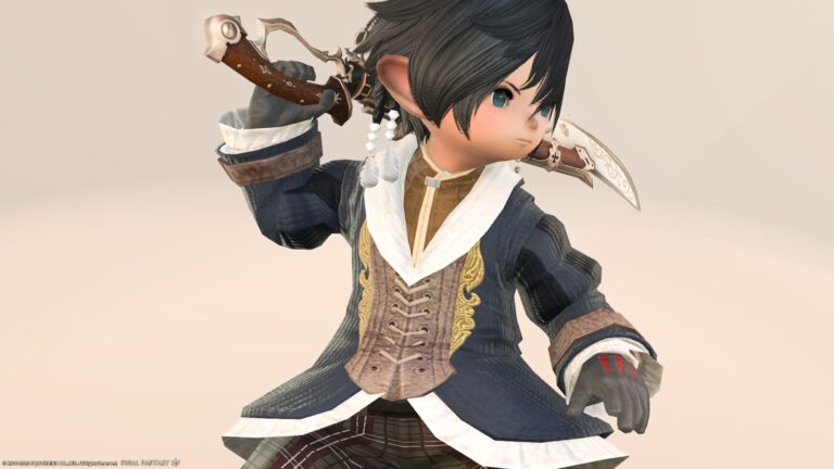 染色可能なアンティーク調の大ぶりガンブレード・水妖幻園ドォーヌ・メグ『フェイマナトリガー』 ララフェル FF14ブログ Norirow Note 27