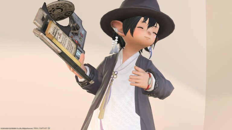 【ミラプリ】東方マフィア？ロングコートと腕装備のアクセサリーが特徴的な『東方武官衣装セット』（ララフェルVer.） ララフェル FF14ブログ Norirow Note 76