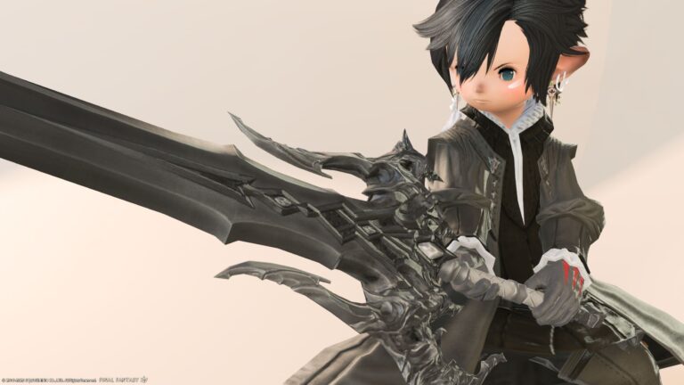 黒の暗黒剣・殺戮郷村ホルミンスター暗黒騎士剣『レイクランド・グレートソード』 ララフェル FF14ブログ Norirow Note 28