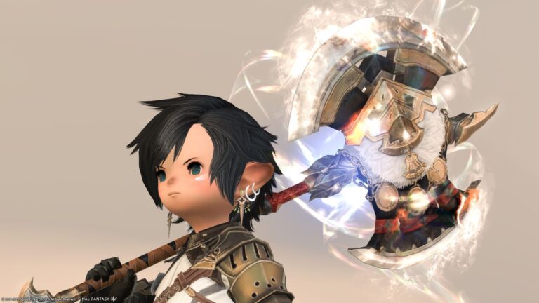 戦士のレジスタンスウェポン（RW）第二形態・光る円月斧『スカルレンダー・リコレクション』 ララフェル FF14ブログ Norirow Note 62