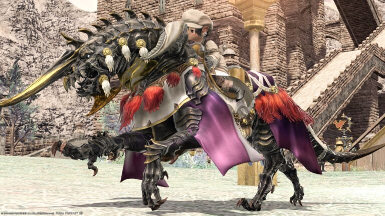 伝説の幻獣マウント『グラニ』（漆黒のヴィランズ コレクターズエディション特典） ララフェル FF14ブログ Norirow Note 60