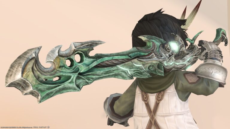 Castrum Marinum (Extreme) / Gunbreaker Weapon "Emerald Sawback" Lalafell FF14 Blog Norirow Note 39