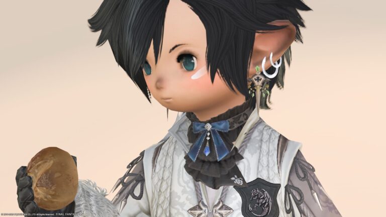 【アクセサリー】重宝しそうな可愛いリボンの首飾り『エデンマーシー・チョーカー』（希望の園エデン：再生編） ララフェル FF14ブログ Norirow Note 39