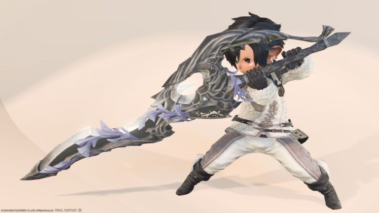 染色可能なアンティーク調の大ぶりガンブレード・水妖幻園ドォーヌ・メグ『フェイマナトリガー』 ララフェル FF14ブログ Norirow Note 28