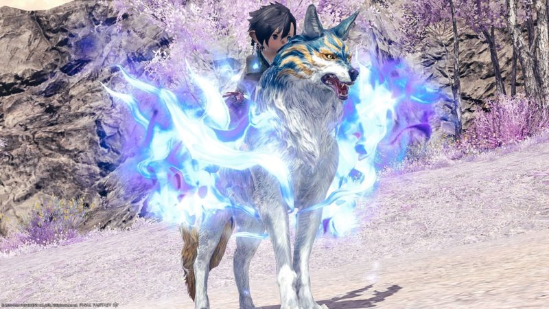 青い炎の犬神様 極青龍征魂戦マウント 青のカムイ Ff14 Blog Norirow Note