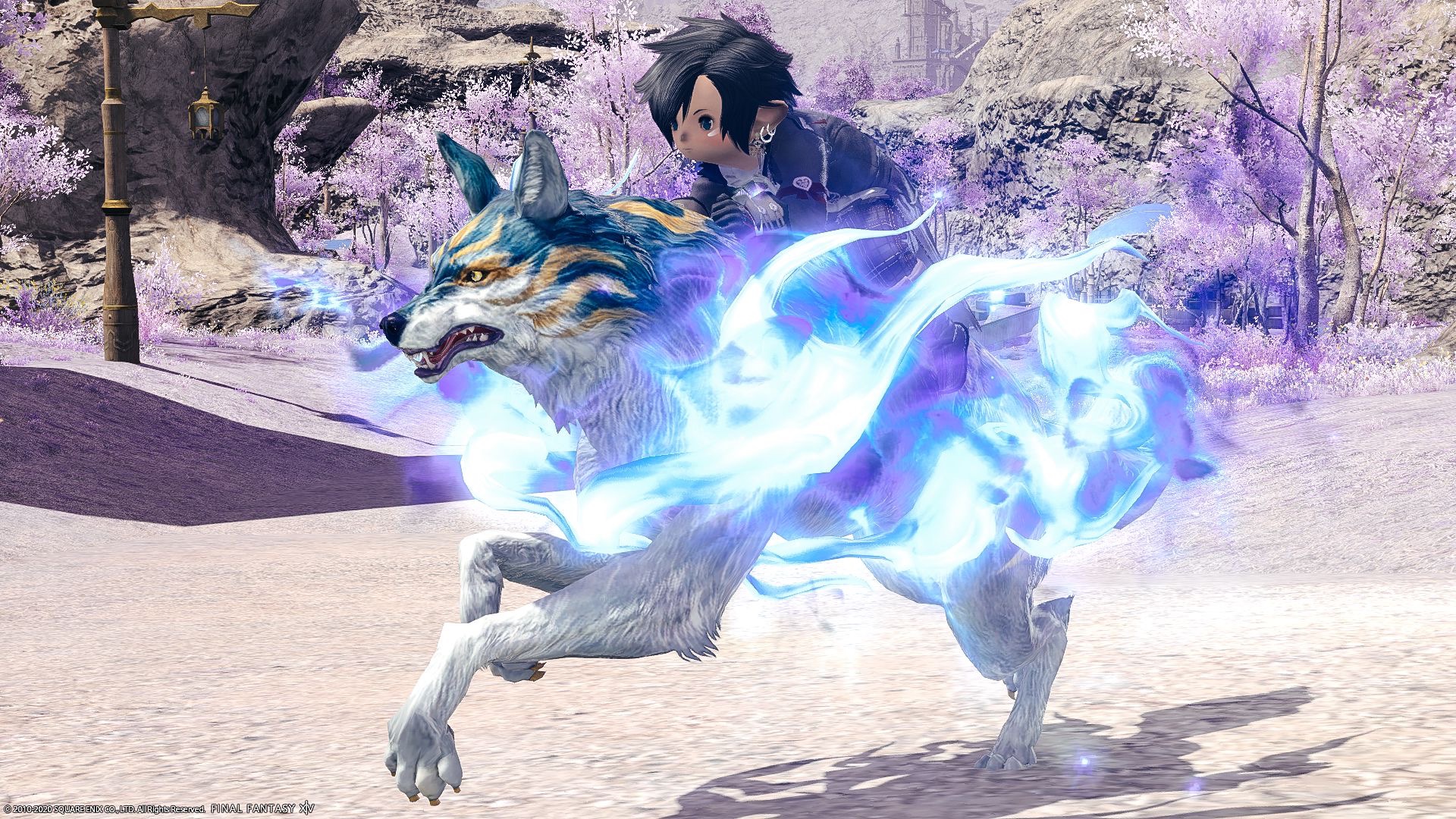 Blue Flame Dog God, The Wreath of Snakes (Extreme) Mount “Hallowed