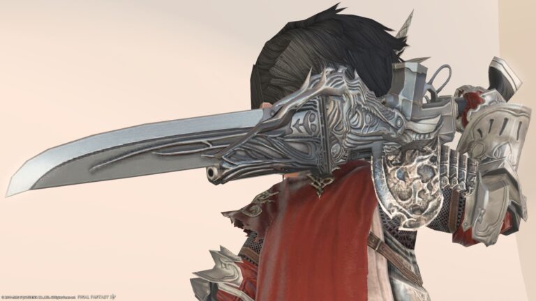 Antique stretchable dagger, Gunbreaker's Holminster weapon "Lakeland Manatrigger" Lalafell FF14 Blog Norirow Note 42