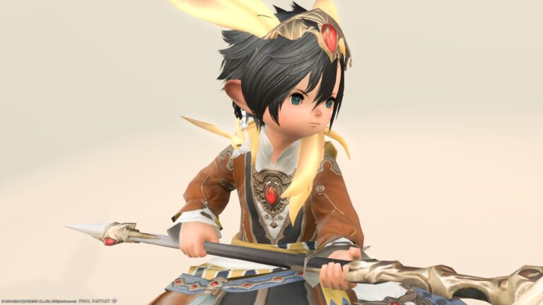 【ミラプリ】聡明な黄色いカーバンクル衣装『カーバンクル・トパーズ・コスチュームセット』（ララフェル男子Ver.) ララフェル FF14ブログ Norirow Note 38