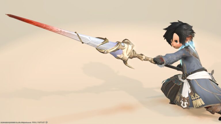 FF series traditional dragoon's weapon, conical cavalry spear "Holy Lance" Lalafell FF14 Blog Norirow Note 41