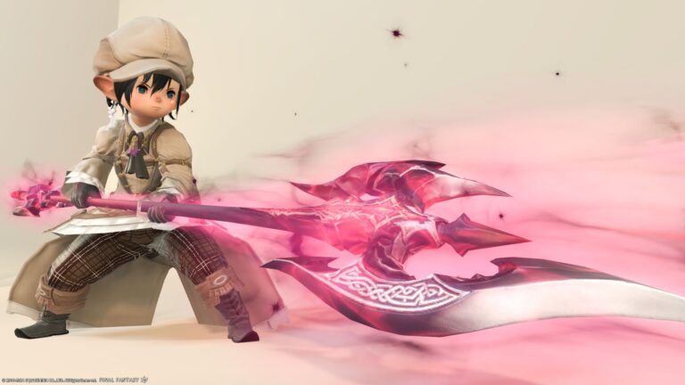 邪竜ニーズヘッグの禍々しく光る竜騎士武器『ホードスピア』 ララフェル FF14ブログ Norirow Note 75