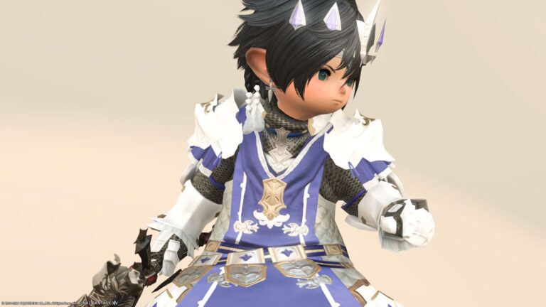 ナイトAF1装備の色違い・聖騎士復古調装備『ヴァラー』シリーズ（ララフェル男子Ver.) ララフェル FF14ブログ Norirow Note 70