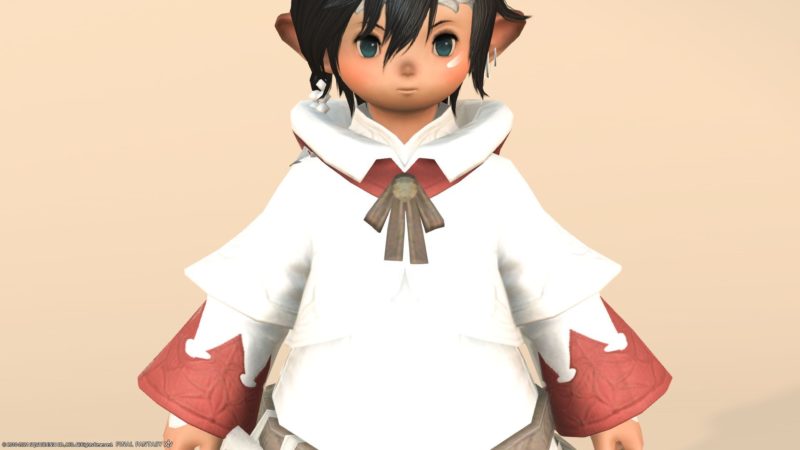 White Mage Af1 Equipment Traditional White Magic Clothes Healer Series Lalafell Men S Ver Ff14 Blog Norirow Note