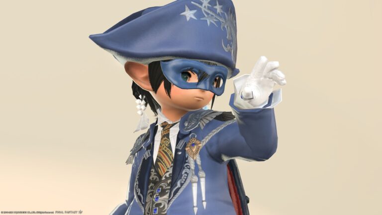 青魔道士のLv50(AF1？)装備・マジシャン風『メガス』シリーズ（ララフェル男子Ver.） ララフェル FF14ブログ Norirow Note 24