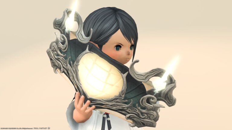 学者の和風魔道書・光る提灯風なお月様のキツネの本『白狐満月』 ララフェル FF14ブログ Norirow Note 38