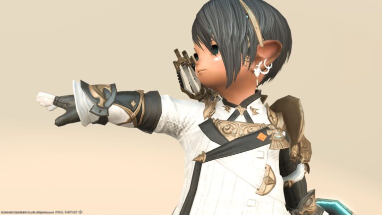 [Glamour] Sci-fi military uniform "Scaevan of Aiming" series for range like space suit (Lalafell Ver.) Lalafell FF14 Blog Norirow Note 27