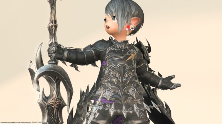 暗黒騎士のAF3装備・紫マントのカッコいい闇堕ち鎧『アビス』シリーズ（ララフェル男子Ver.） ララフェル FF14ブログ Norirow Note 35