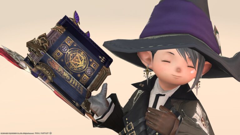 召喚士のレジスタンスウェポン（RW）第一形態・紫で美しい高貴な本『エスピリトゥス』 ララフェル FF14ブログ Norirow Note 27