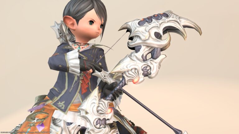 極ダイヤウェポン捕獲作戦 “吟遊詩人” 武器・目の多い弓『ダイヤウェポン・ロングボウ』 ララフェル FF14ブログ Norirow Note 31