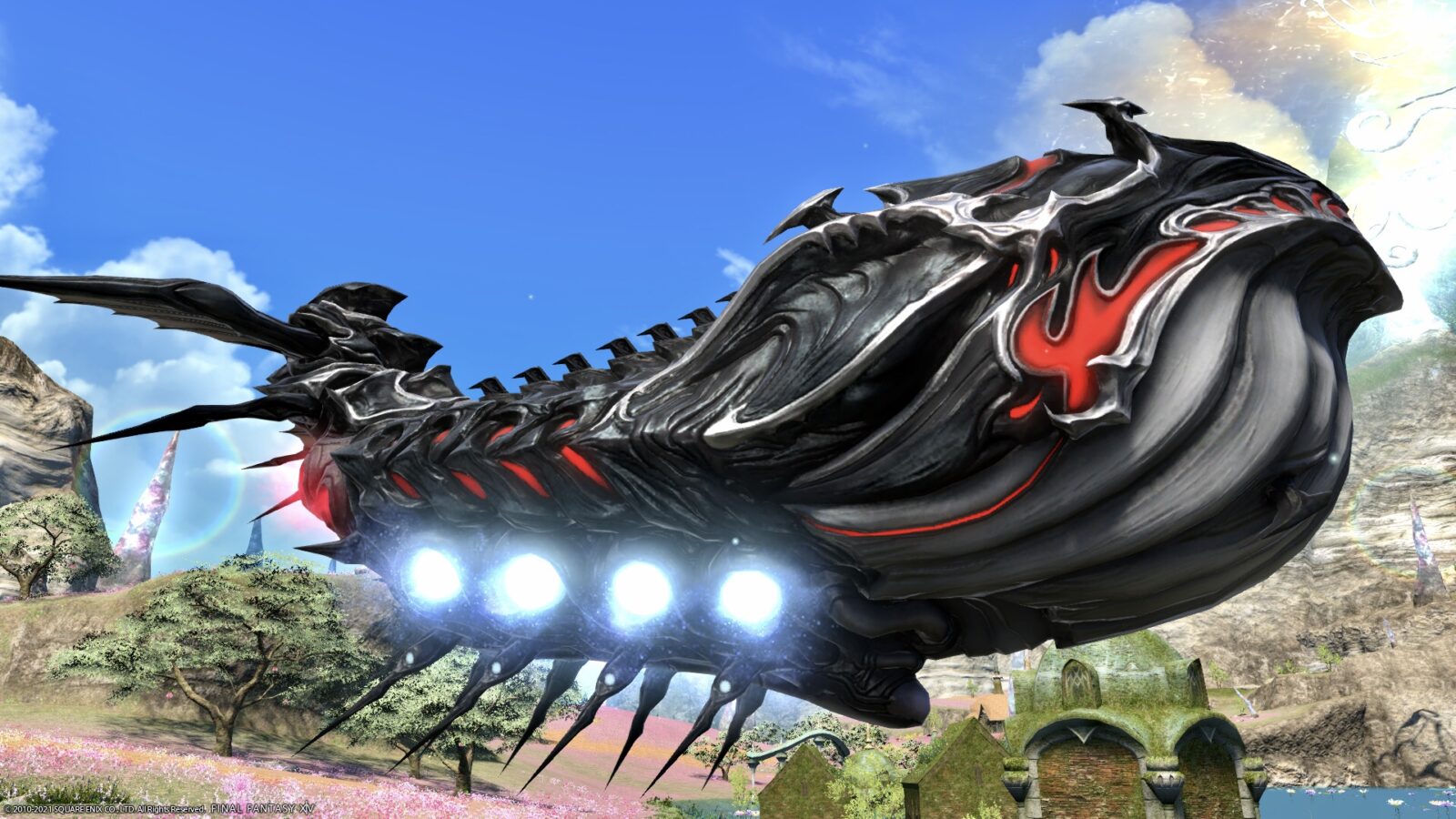 8人乗りマウント 巨大クジラの宇宙戦艦 ルナホエール ファンフェス21記念 Norirow Note エオルゼア戦記 In Ff14