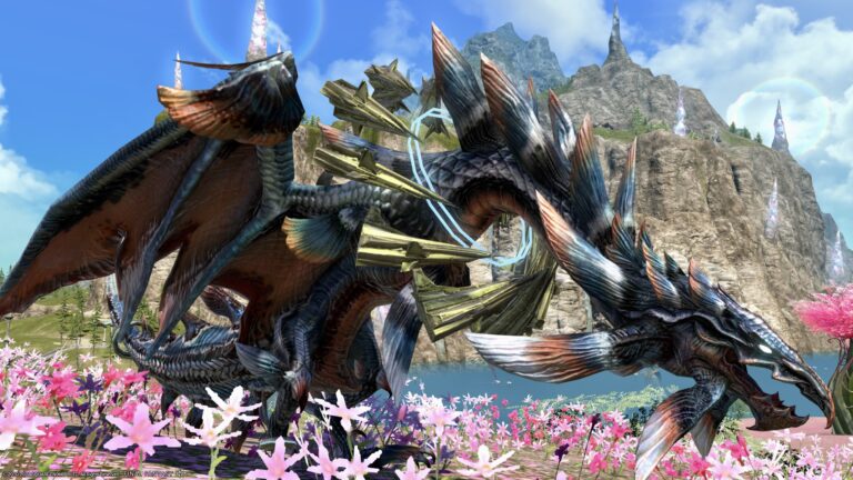 お友達紹介キャンペーン報酬のマウント・伝説のラスボスで最強のドラゴン『ツインタニア』 ララフェル FF14ブログ Norirow Note 62