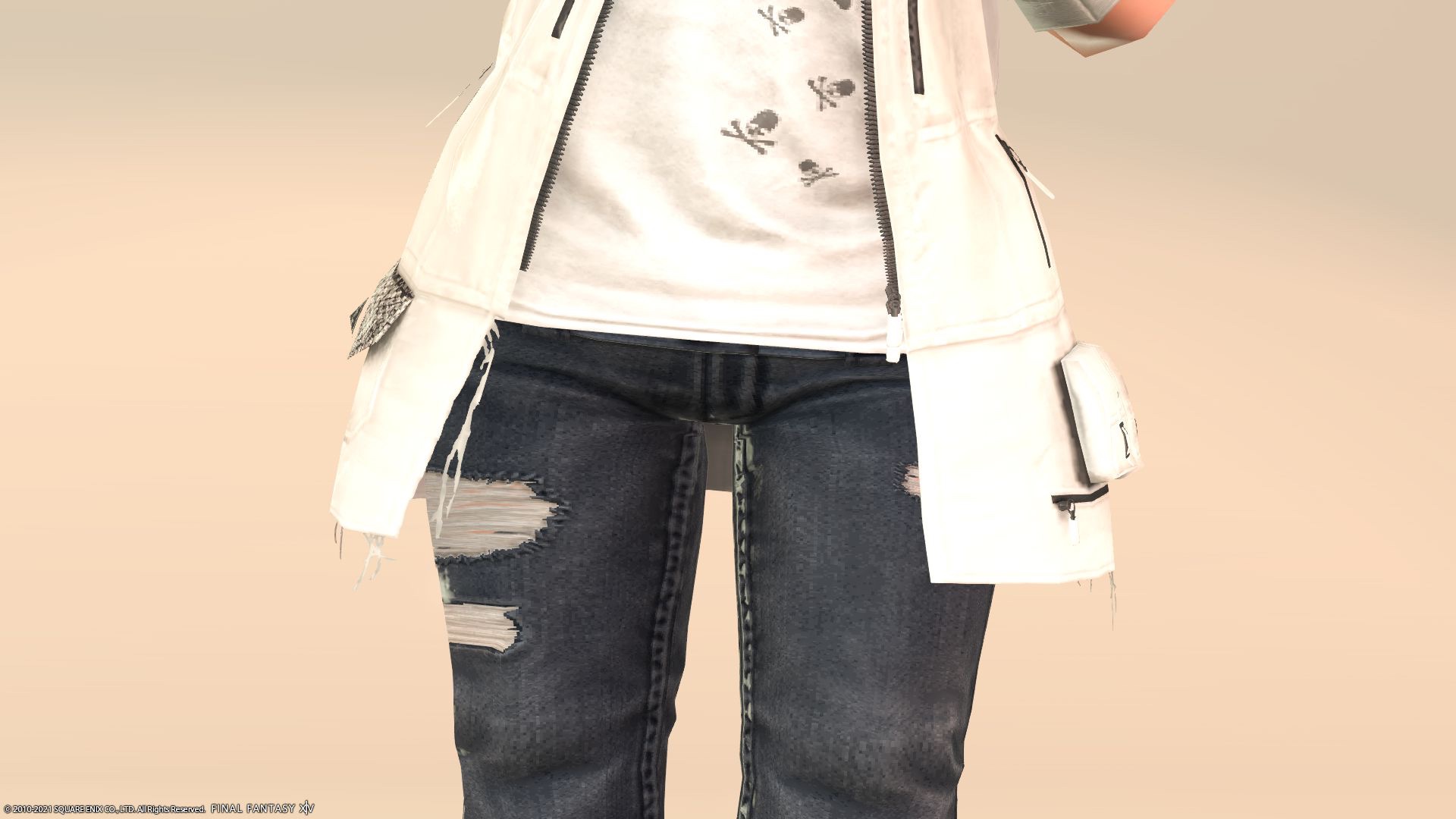 [Glamour] Casual coordination with bootcut jeans “Peacelover’s